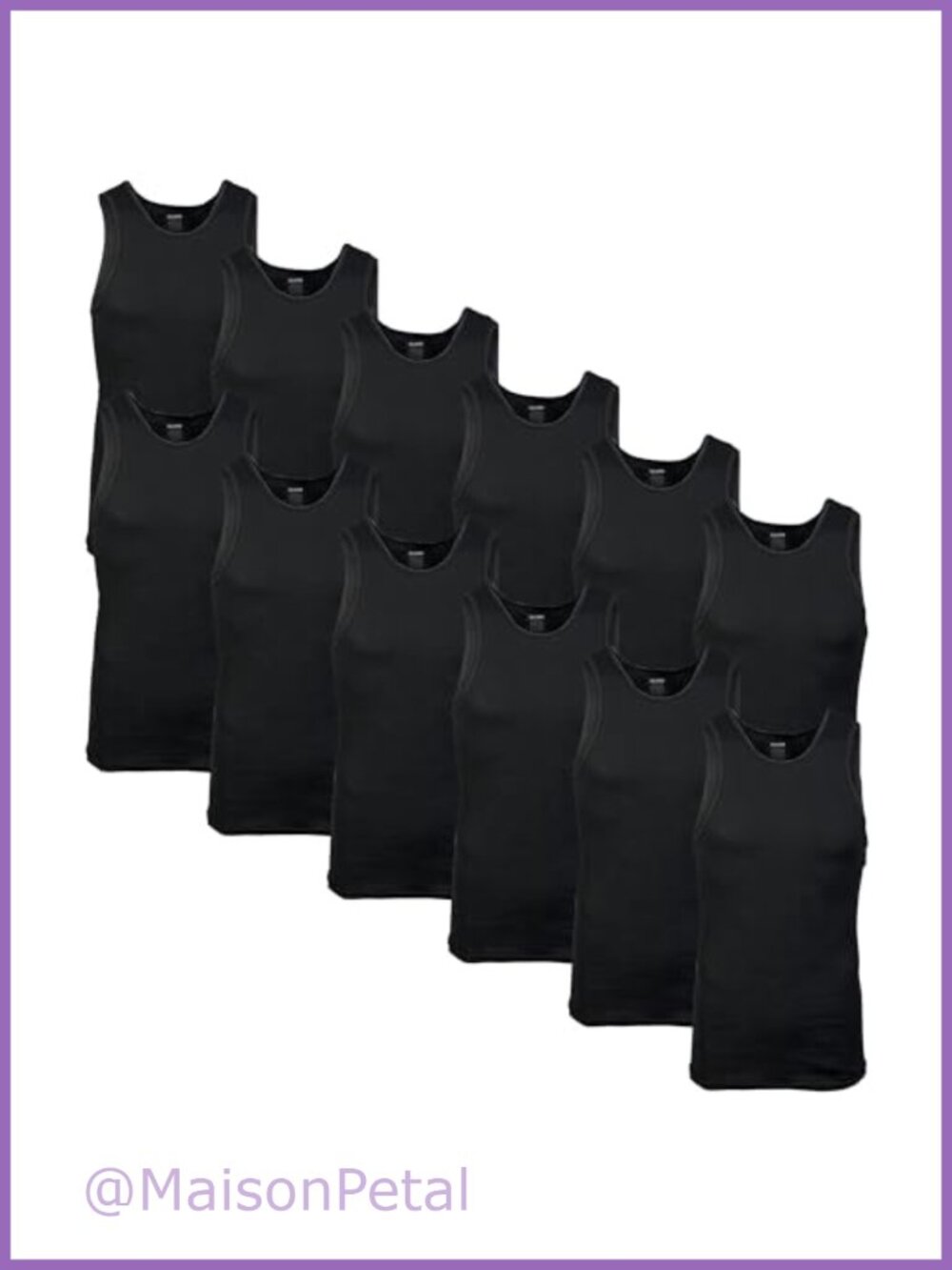 Men's Cotton Tank Tops Undershirts Moisture Wicking Ribbed